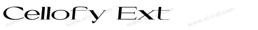 Cellofy Ext字体转换